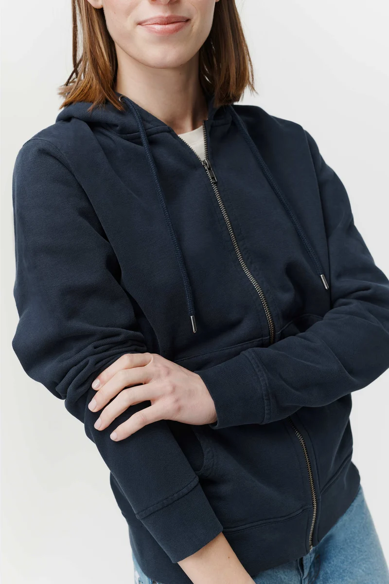 The Unisex Zip Hoodie - Navy