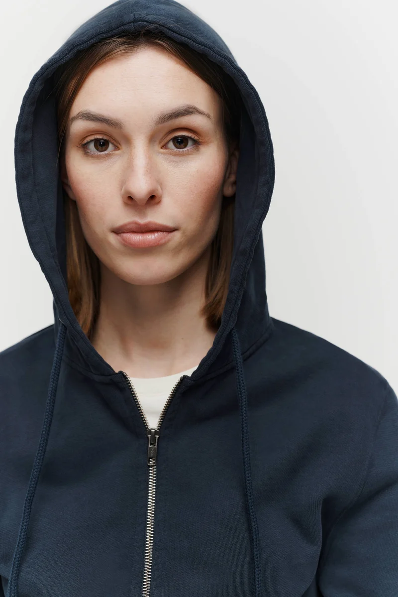 The Unisex Zip Hoodie - Navy