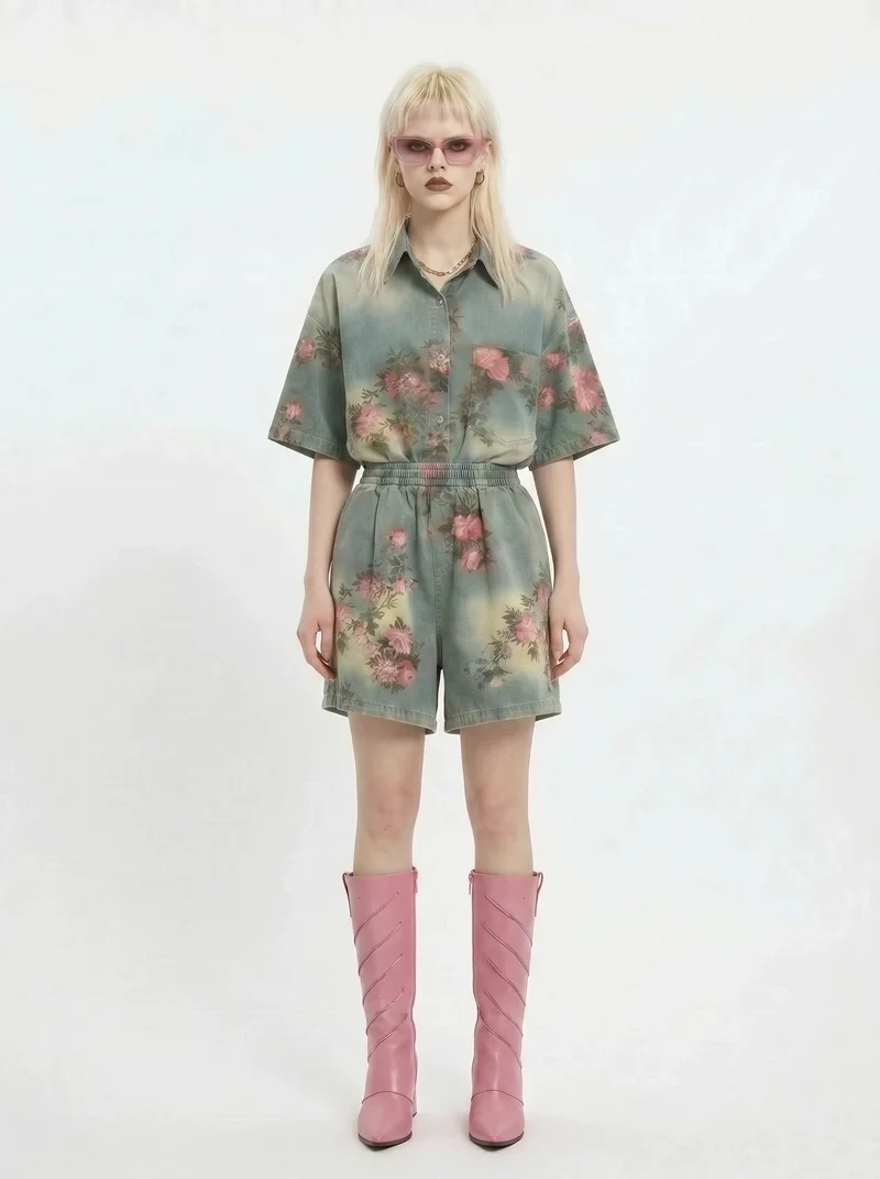 Vintage Bloom Relaxed Shorts