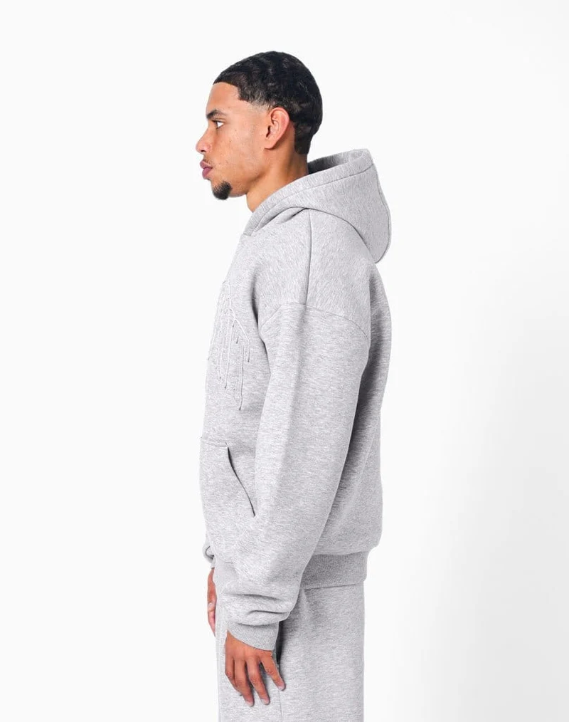 STATEMENT RIFT HOODIE (GREY MELANGE)