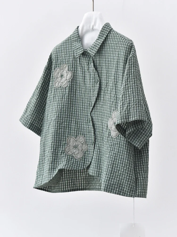 Japanese Inspired Textured Check Shirt