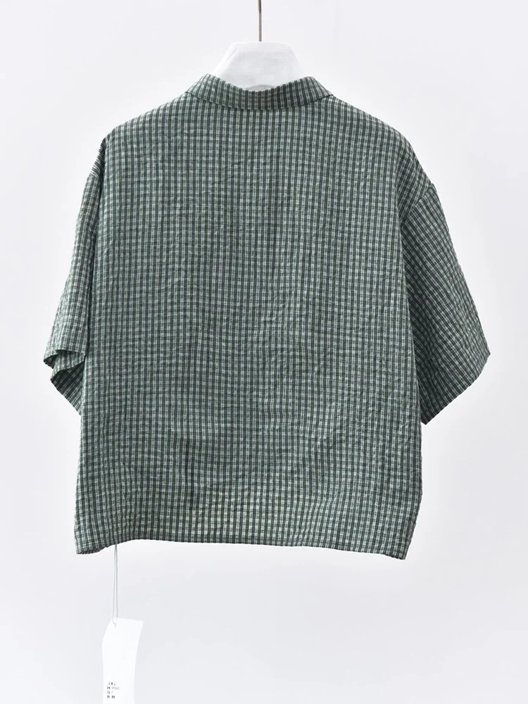 Japanese Inspired Textured Check Shirt