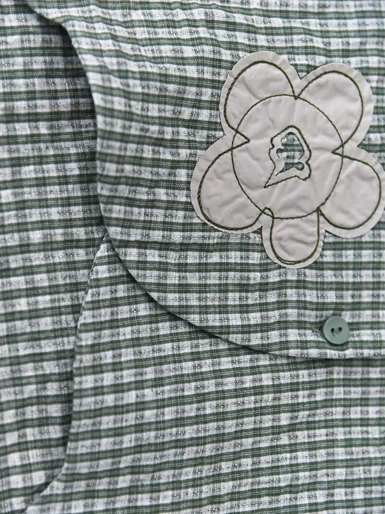 Japanese Inspired Textured Check Shirt