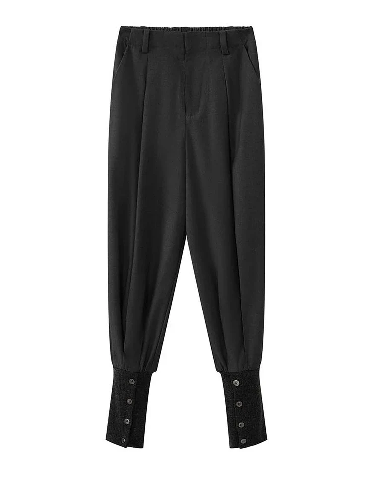 Minimal Goth Tailored Balloon Trousers