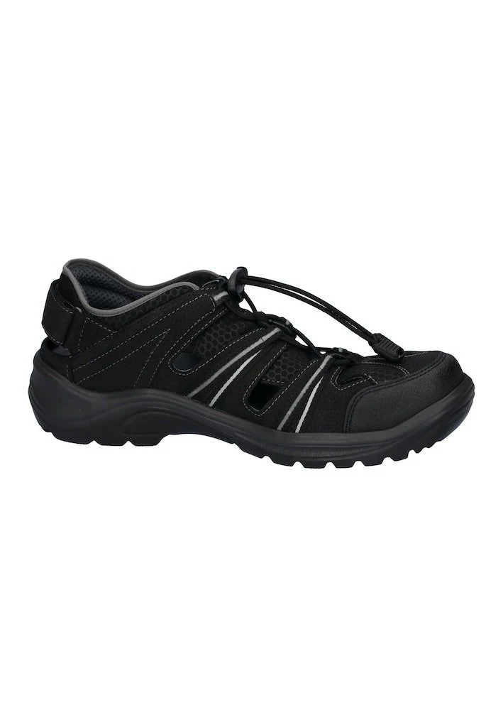 Waldläufer Hayo Herren Outdoor Sandalen, Schwarz