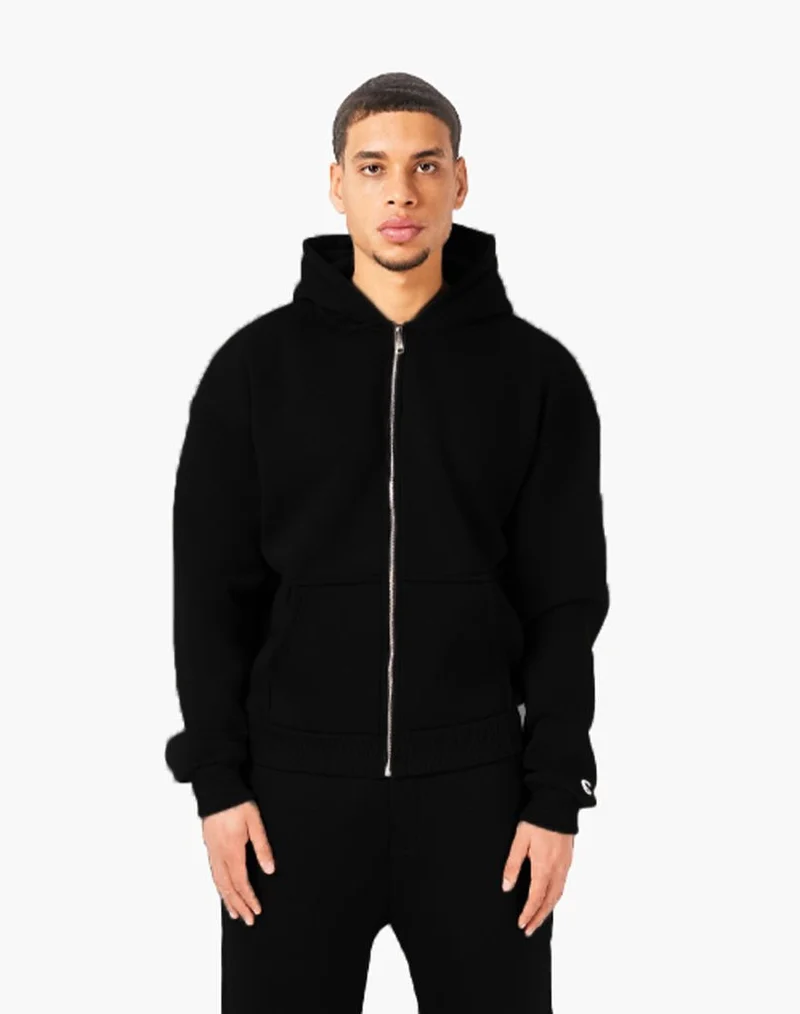 TRACKSUIT SET ZIP-HOODIE (BLACK)