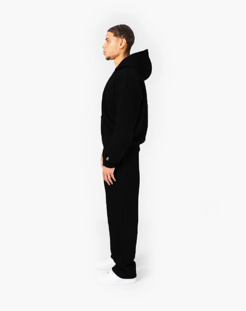 TRACKSUIT SET ZIP-HOODIE (BLACK)