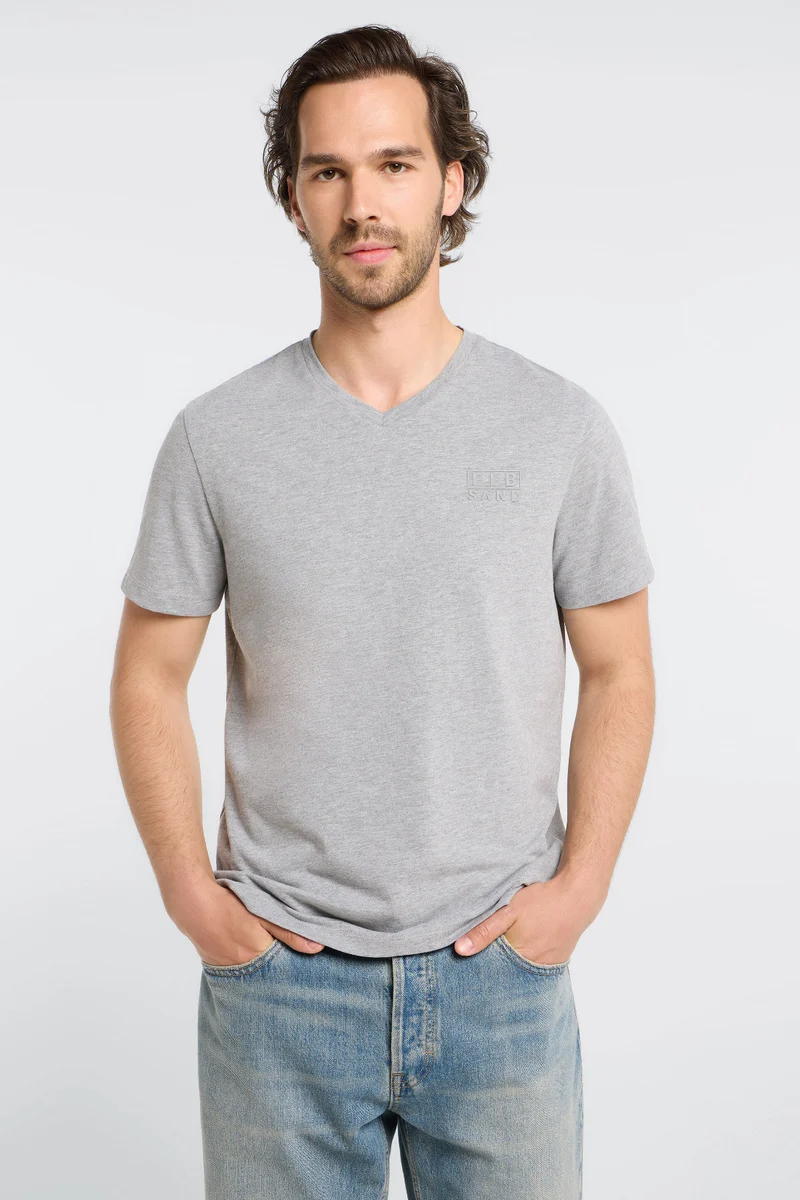 Elbsand Men T-Shirt Ingvar cool heather grey