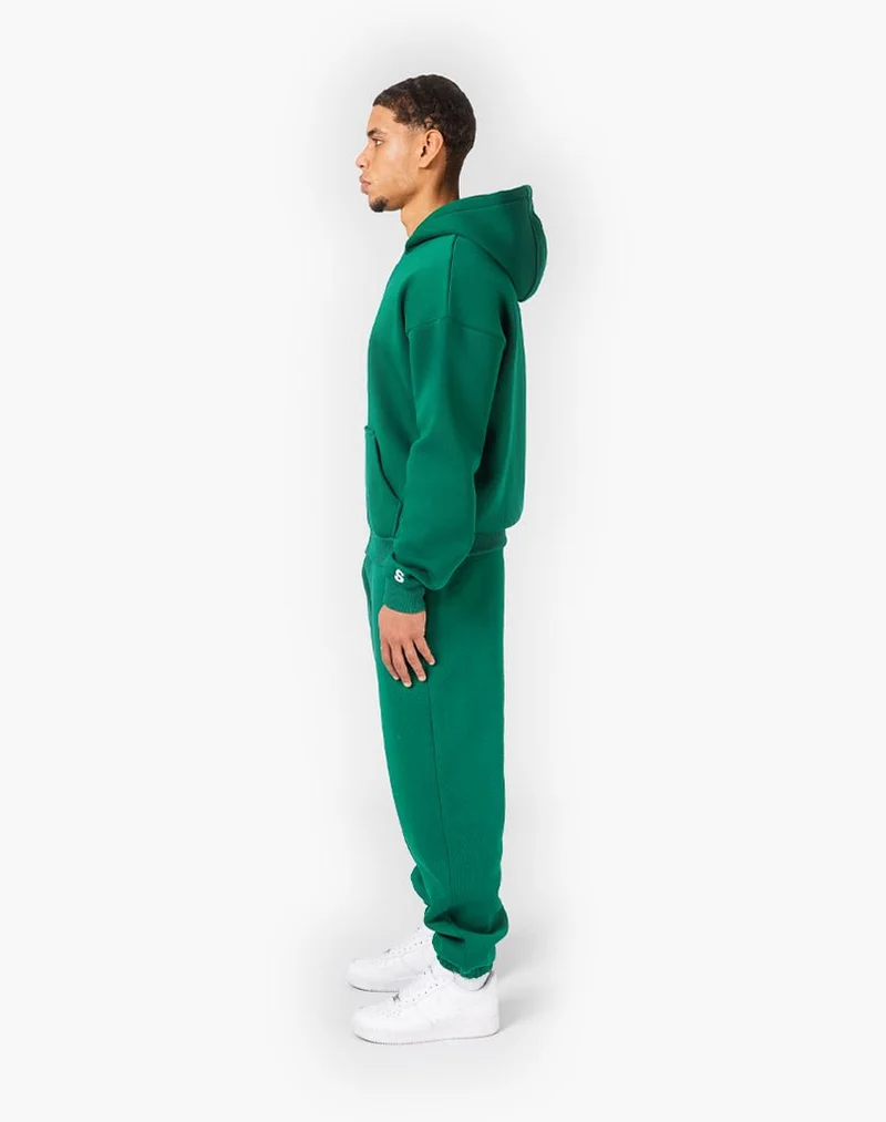 BASIC ZIPPER + BASIC JOGGER (WOOD GREEN)