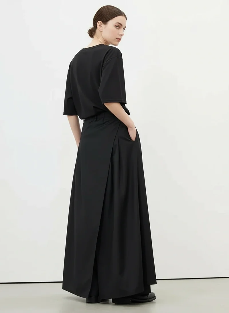 Layered Wide Legged Trousers