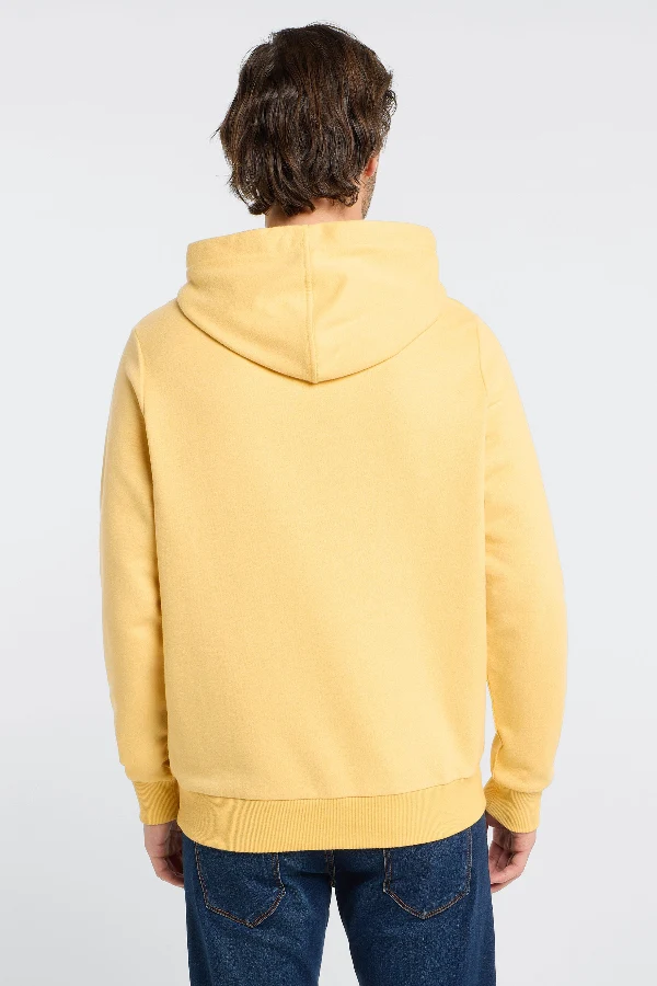 Elbsand Men Hoodie Sivan mineral yellow melange