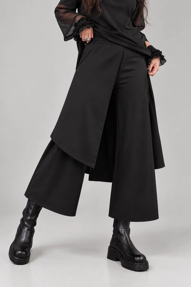 Simple Moderne Layered Wide Legged Pants