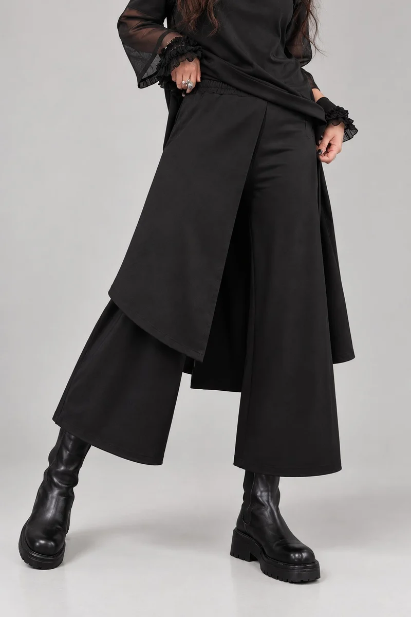 Simple Moderne Layered Wide Legged Pants