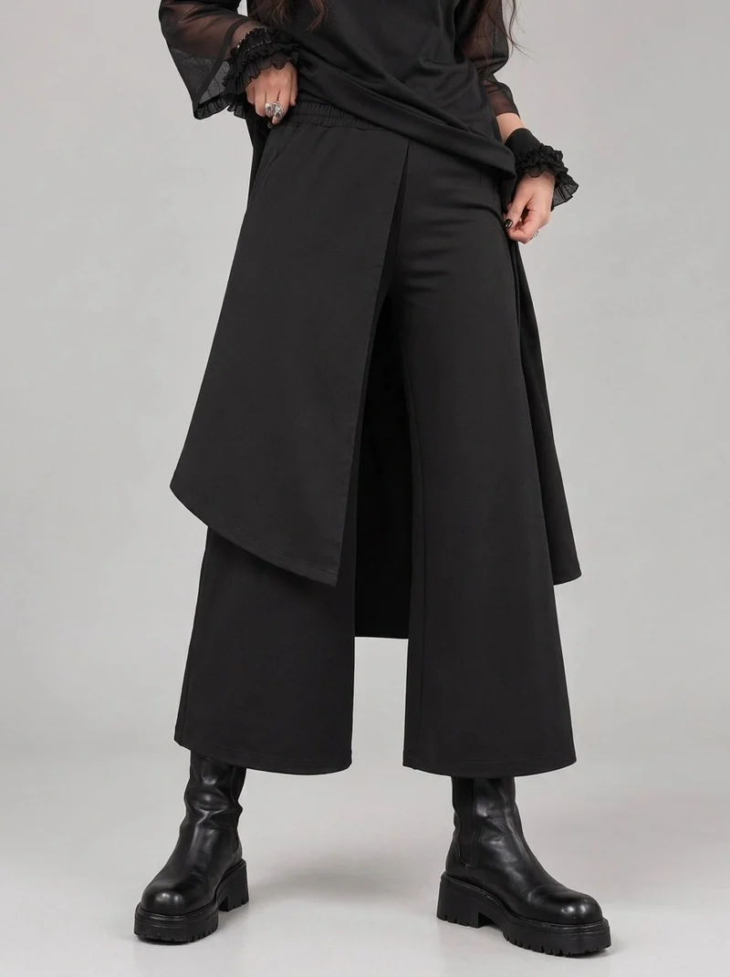 Simple Moderne Layered Wide Legged Pants