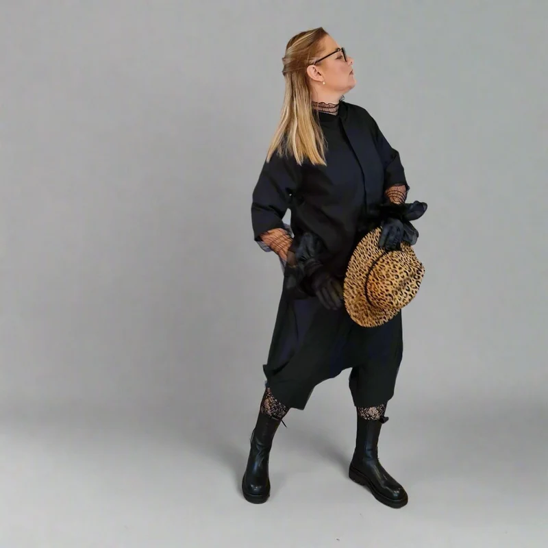 Simple Moderne Geek Punk Loose Fit Jumpsuit