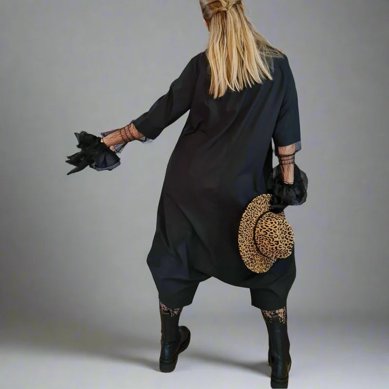 Simple Moderne Geek Punk Loose Fit Jumpsuit