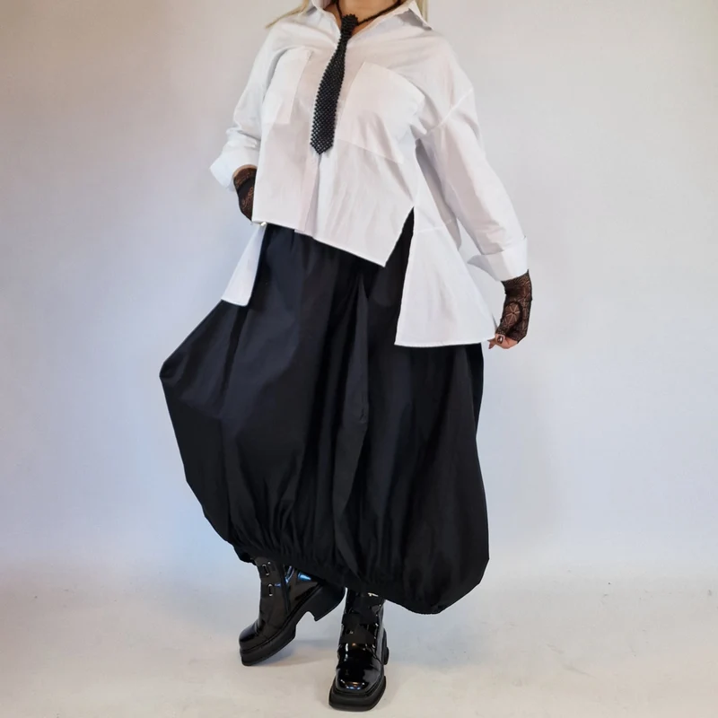 Simple Moderne Jazz Up Punky Basic Relaxed Fit Shirt