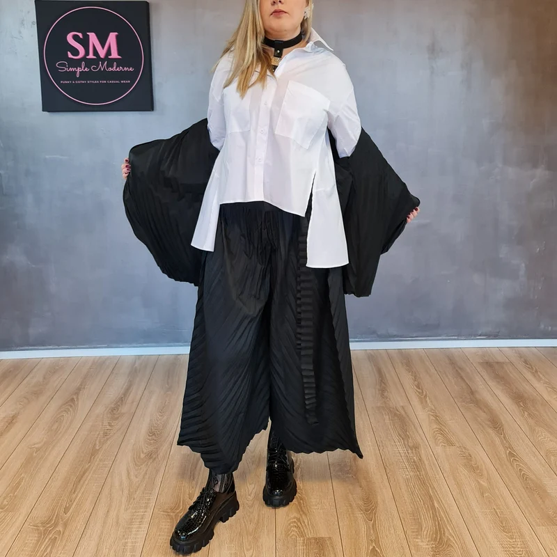 Simple Moderne Jazz Up Punky Basic Relaxed Fit Shirt
