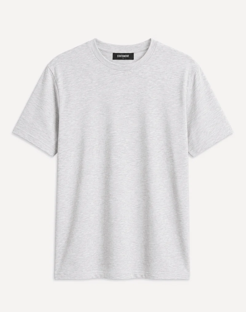 3ER SET REGULAR BASIC TEE (GREY MELANGE)