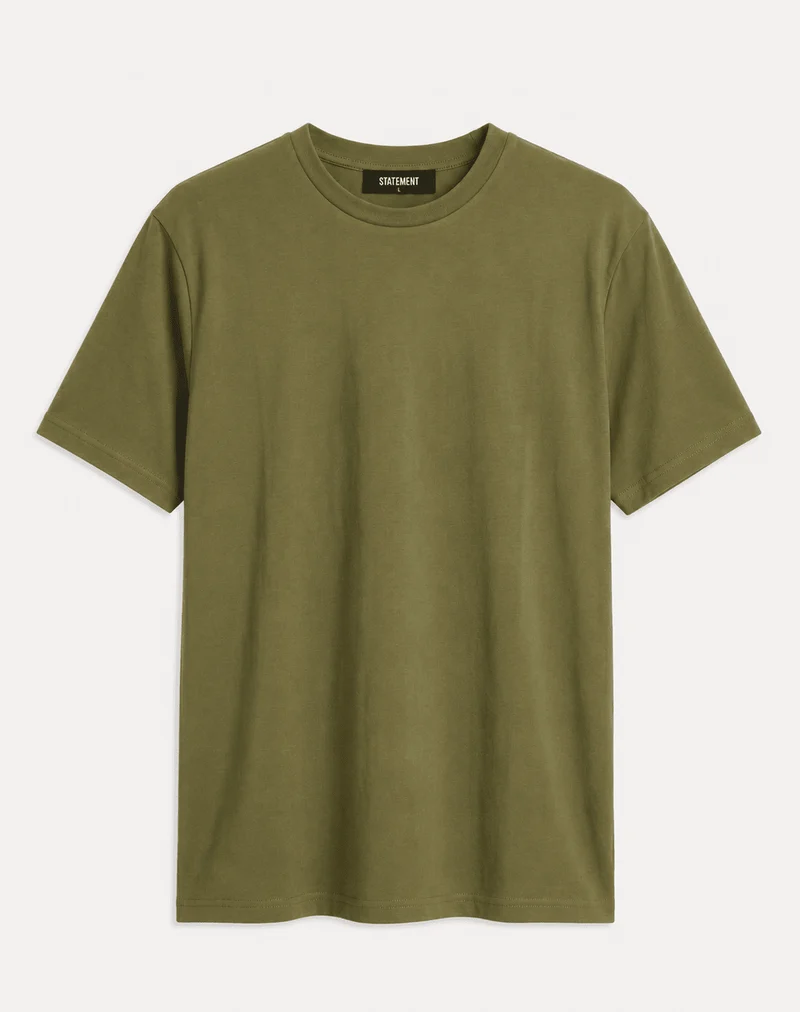3ER SET REGULAR BASIC TEE (DARK GREEN)