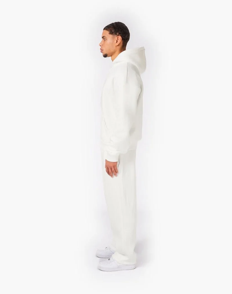 TRACKSUIT SET ZIP-HOODIE (CREAM WHITE)
