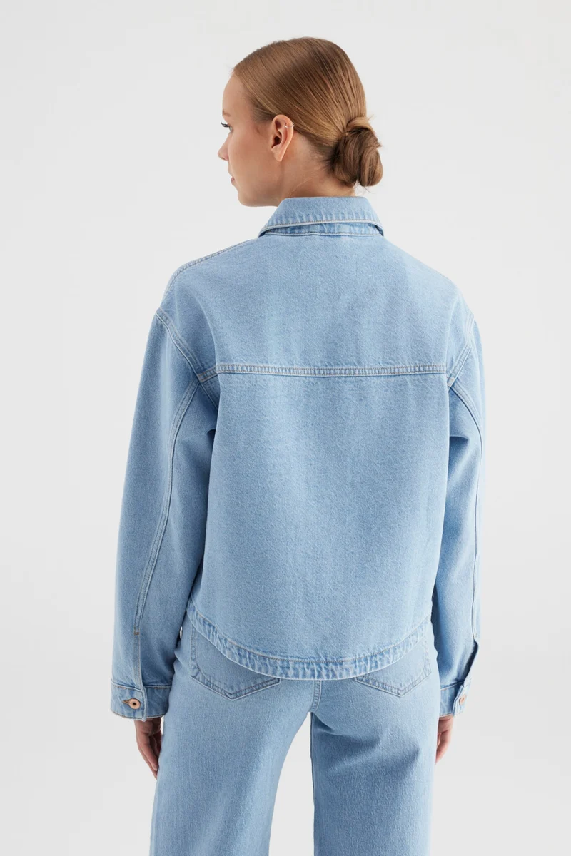 Cup of Joe Jeansjacke Tamara light blue