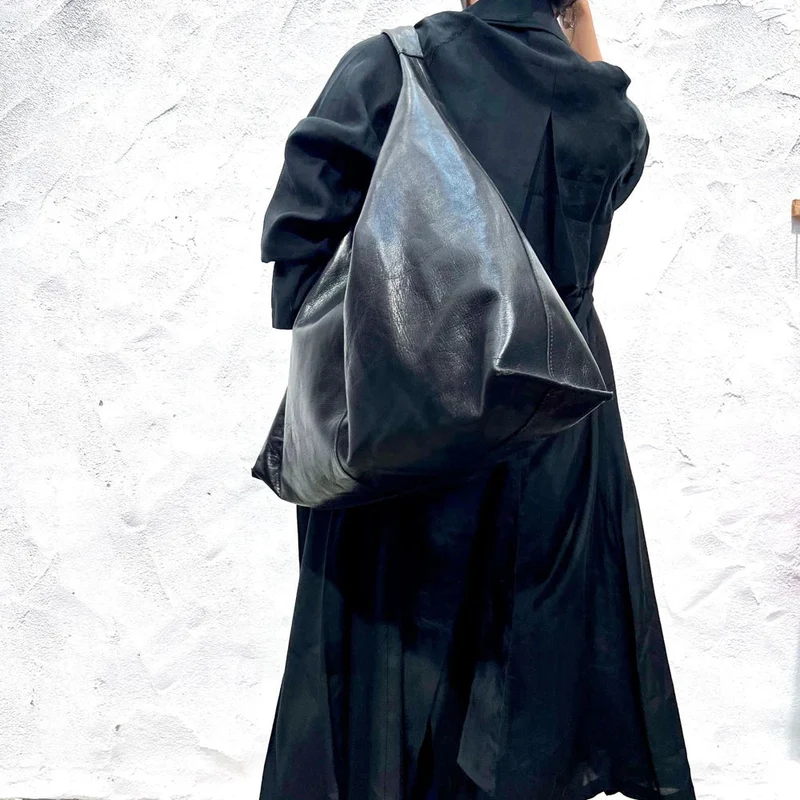 Jazz Up Natural Leather Tote Bag