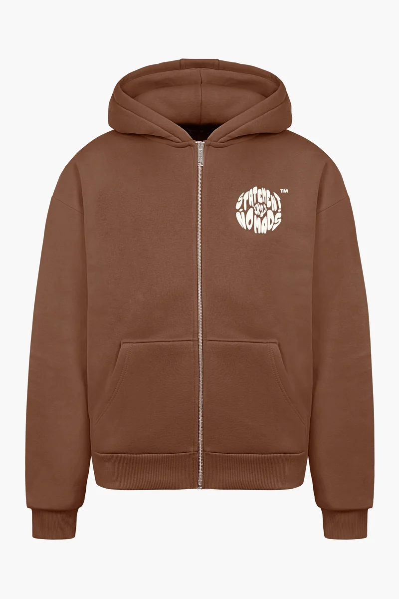 BADAWI ZIP-HOODIE (COFFEE BROWN)