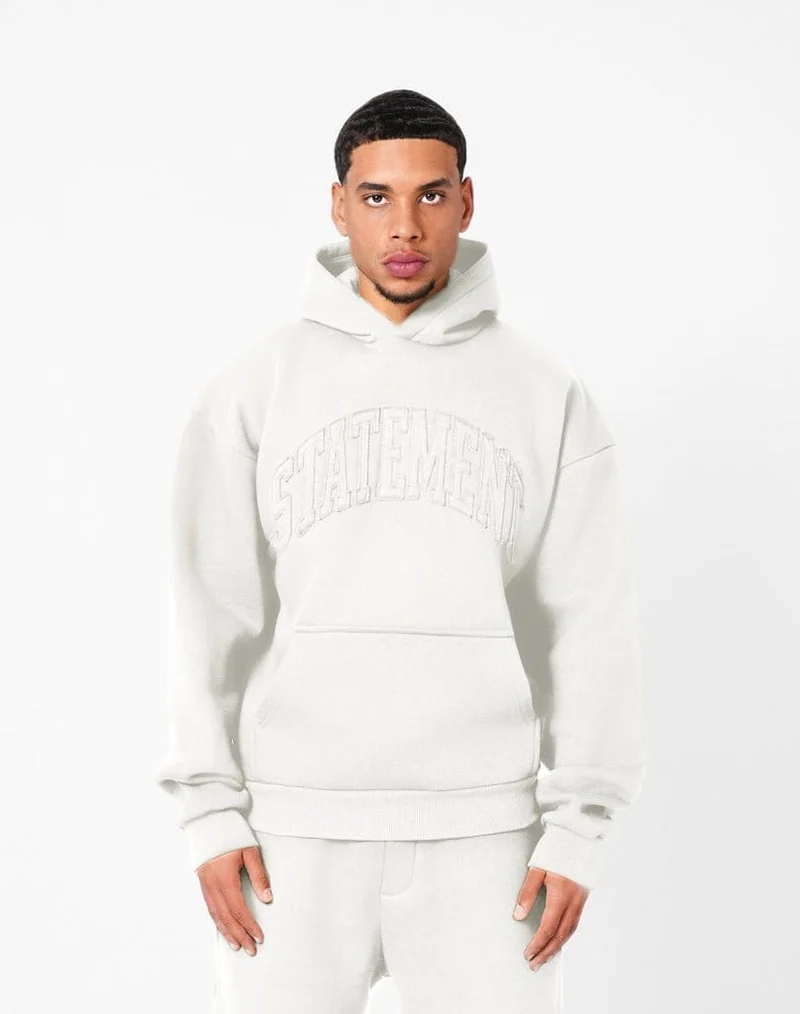 STATEMENT RIFT HOODIE (CREAM WHITE)