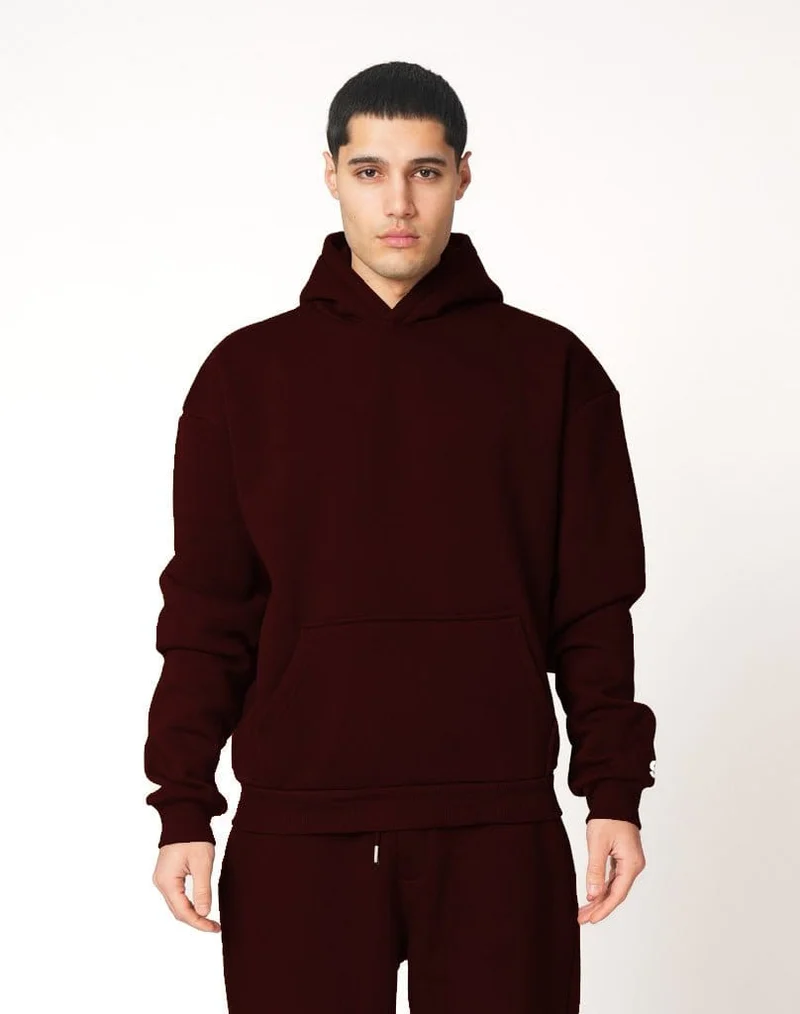 BASIC HOODIE (BLACK CHERRY)