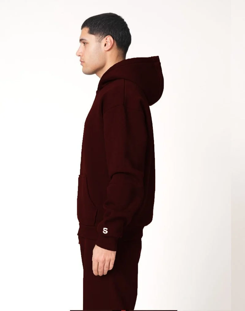 BASIC HOODIE (BLACK CHERRY)