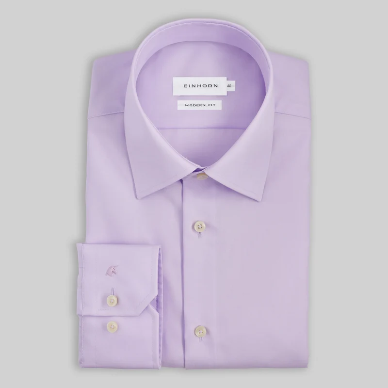 Hemd Modern Fit Non Iron Lila