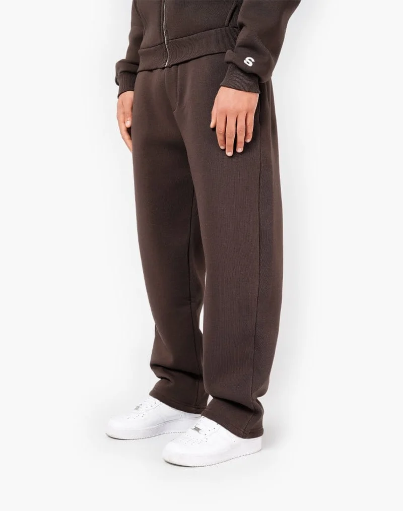 TRACKSUIT SET ZIP-HOODIE (BROWN)
