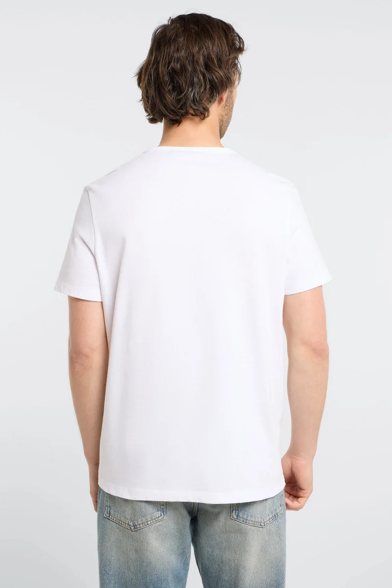 Elbsand Men T-Shirt Jivo bright white/black sand
