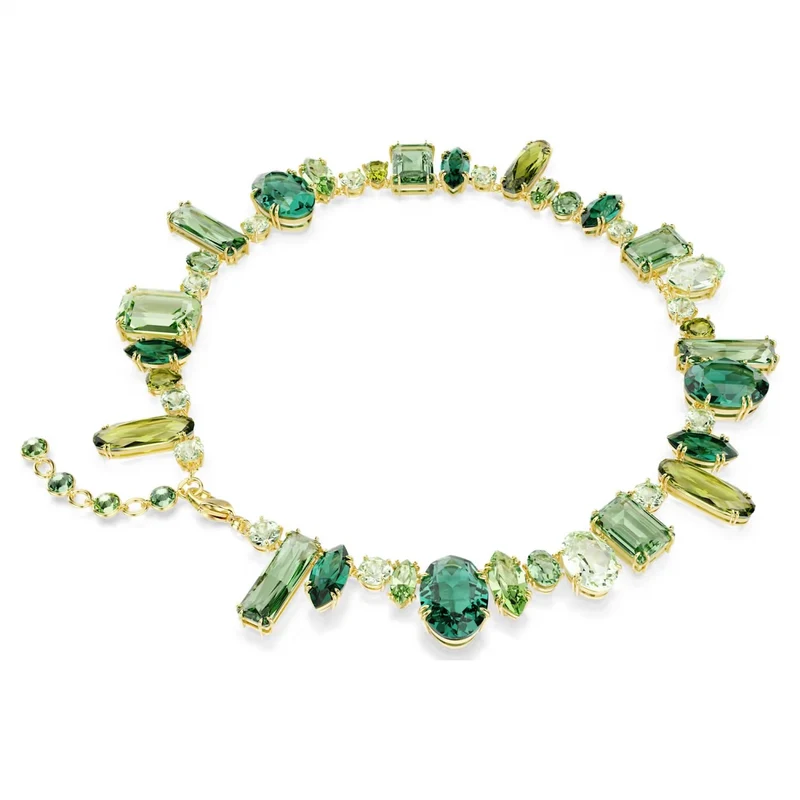 Swarovski Halskette Damen Gema Grün Gold 5657388