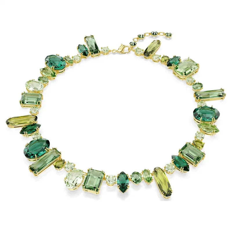 Swarovski Halskette Damen Gema Grün Gold 5657388