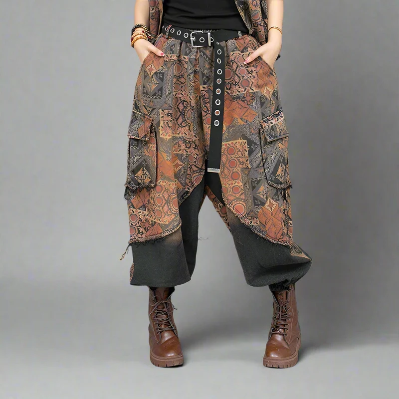 Vintage Punk Fusion Set – Vest & Trousers