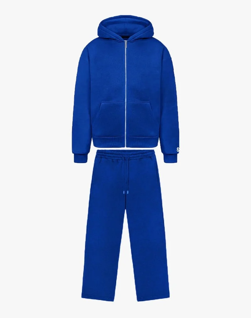 TRACKSUIT SET ZIP-HOODIE (ROYAL BLUE)