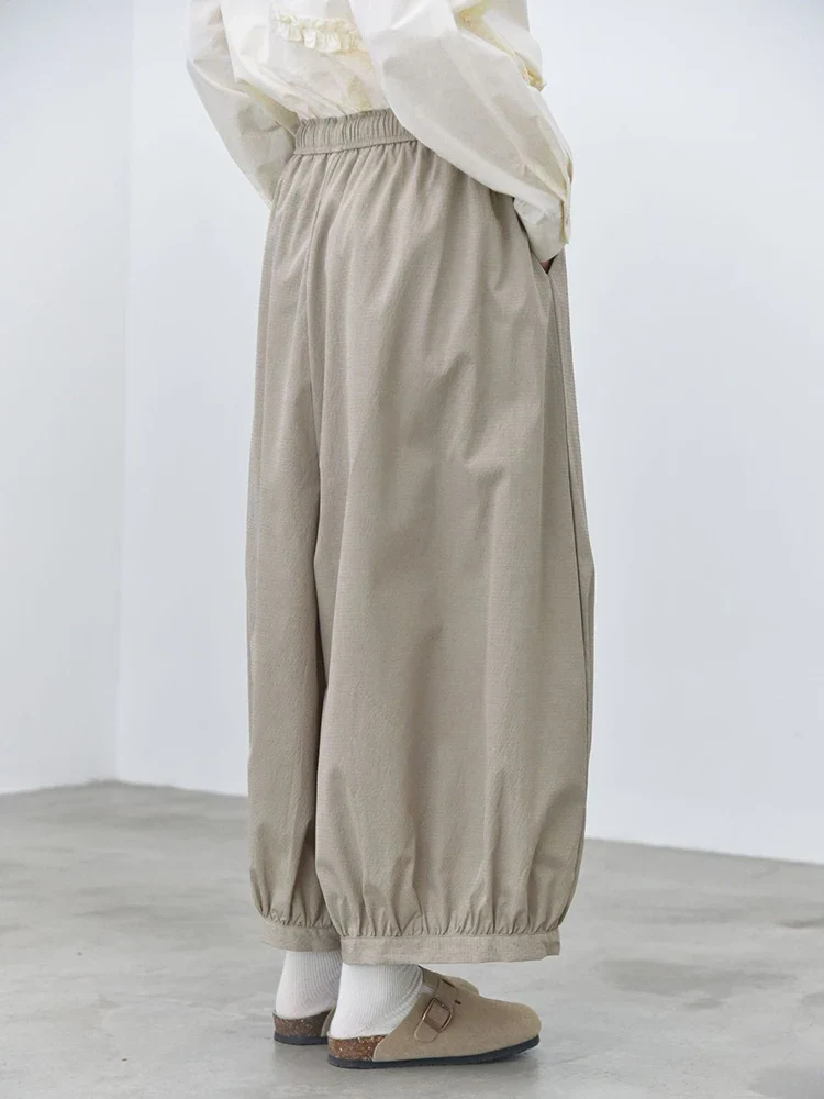 Relaxed Balloon Trousers – Soft Khaki