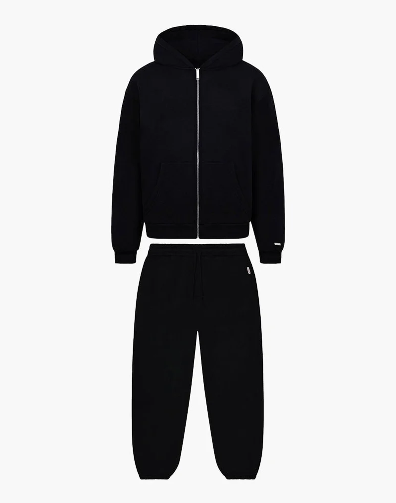 BASIC ZIPPER + BASIC JOGGER (BLACK)