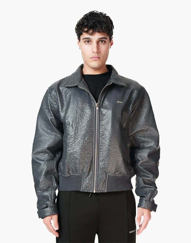 STMT BOMBER JACKET (GREY)