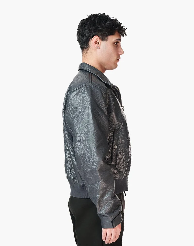 STMT BOMBER JACKET (GREY)