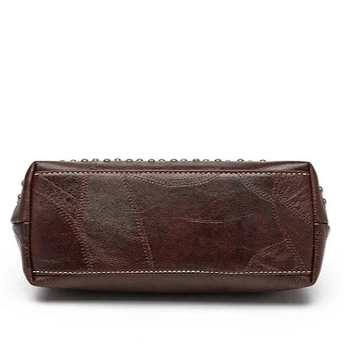 Vintage Clutch Bag with Rivets