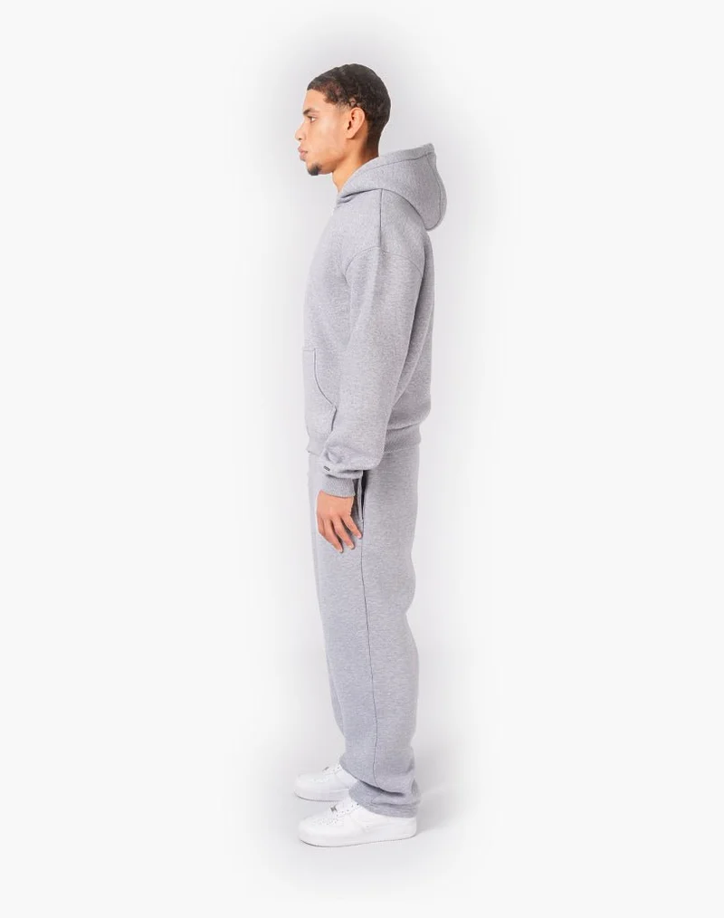 TRACKSUIT SET ZIP-HOODIE (GREY MELANGE)