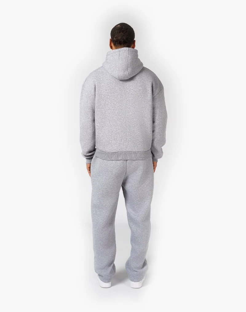 TRACKSUIT SET ZIP-HOODIE (GREY MELANGE)