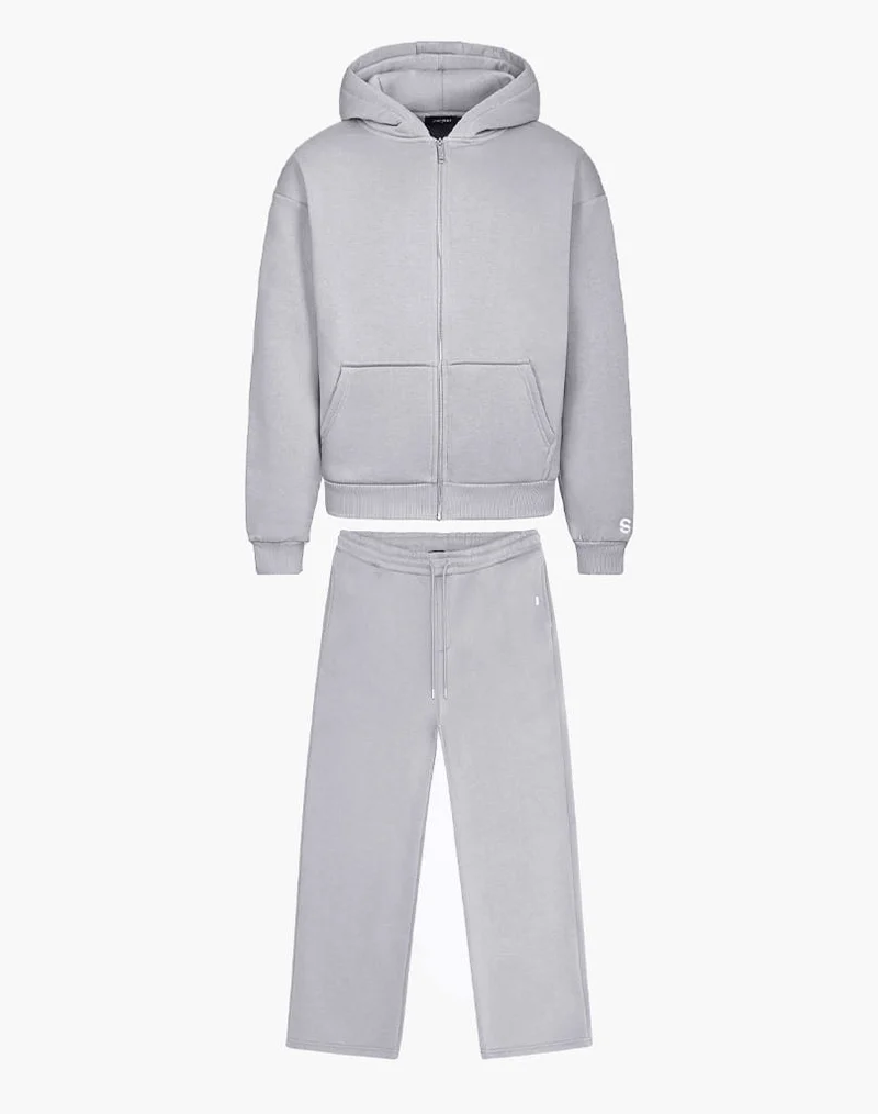 TRACKSUIT SET ZIP-HOODIE (GREY)
