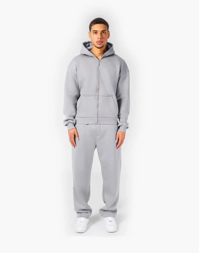 TRACKSUIT SET ZIP-HOODIE (GREY)