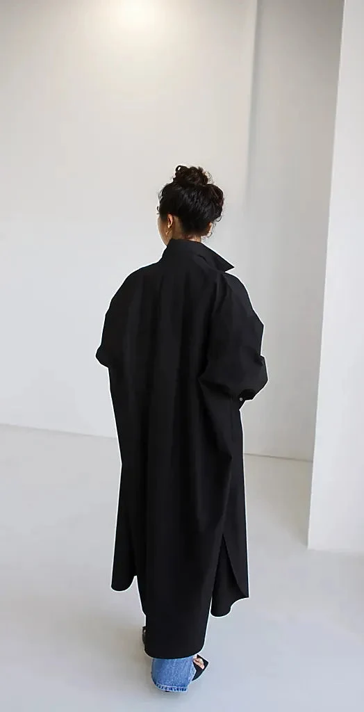 Jazz Up Oversized Fit Maxi Basic Shirt Blouse