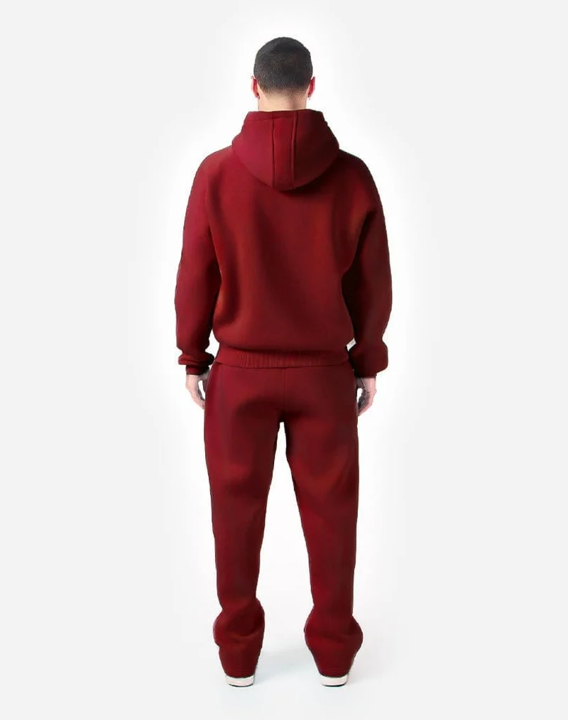 BASIC OPEN LEG JOGGER (BURGUNDY)