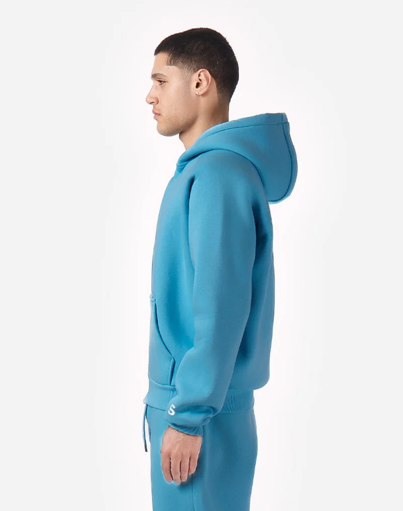 BASIC HOODIE (AQUA BLUE)